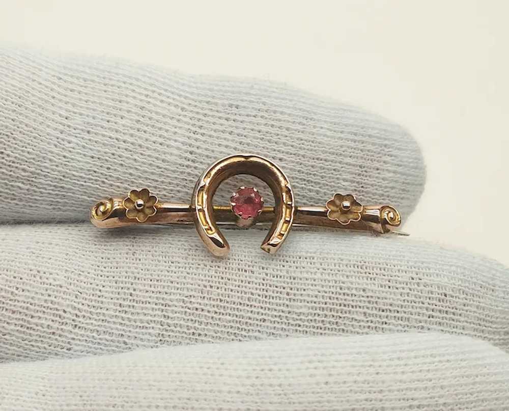 Beautiful Antique Edwardian 9ct Rose Gold and Gen… - image 9