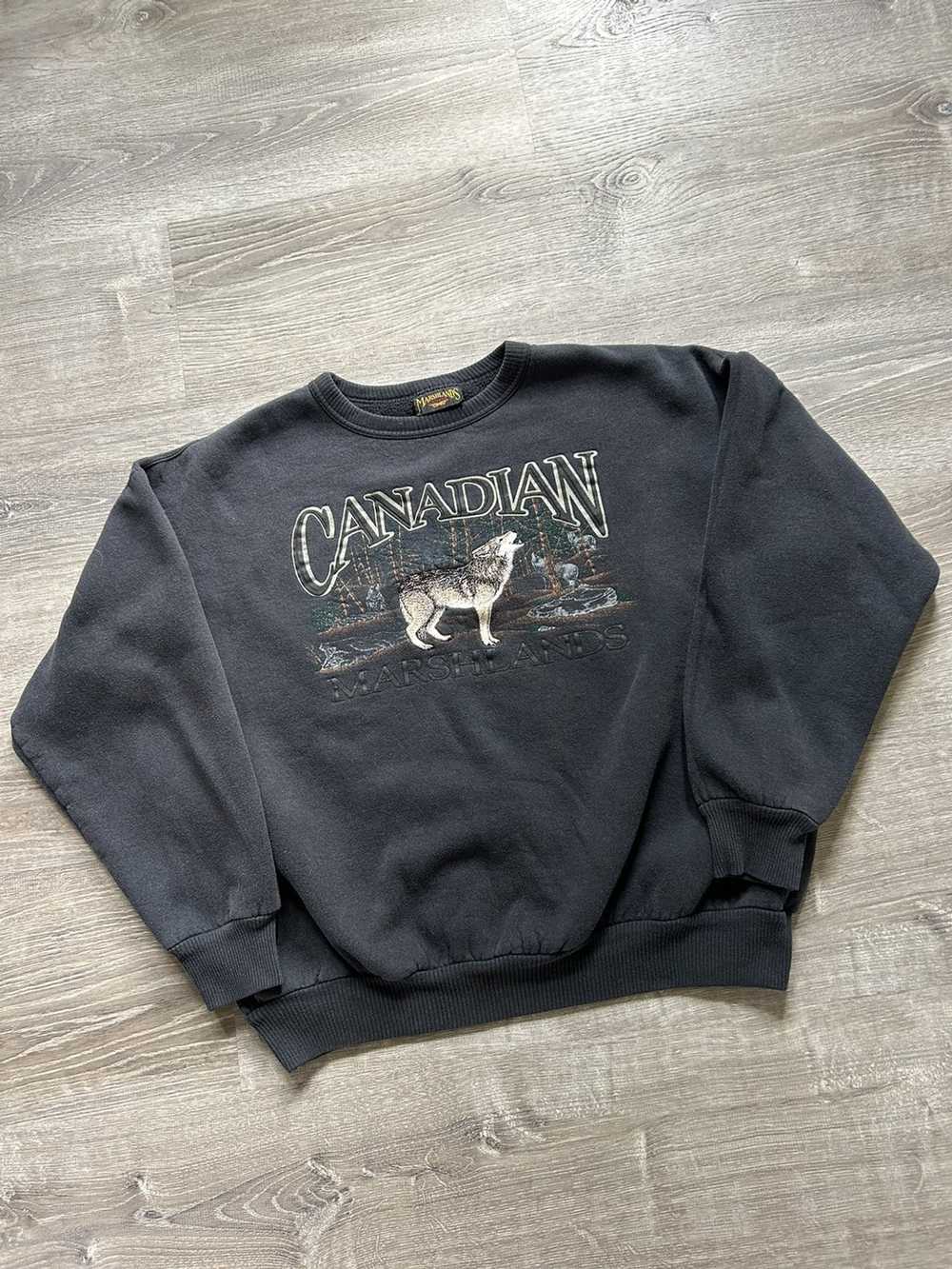 Vintage Vintage Canada Wolf Outdoors Marshlands H… - image 1