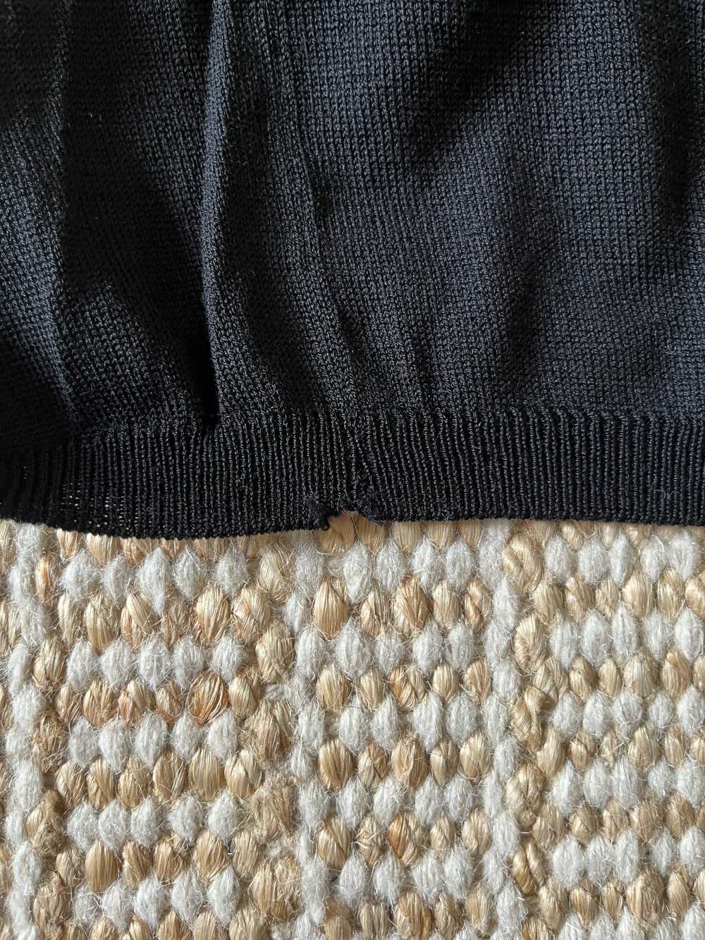 Prada Prada mens black wool knit v neck sweater - image 5