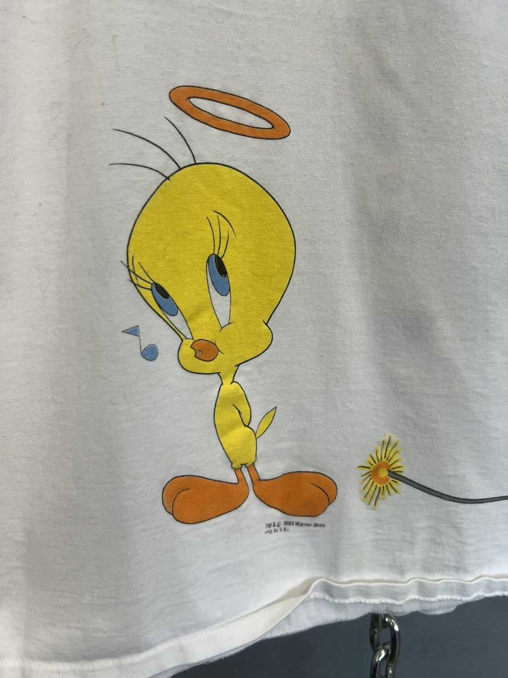 Vintage Vintage 1993 tweety bird and Sylvester sh… - image 3