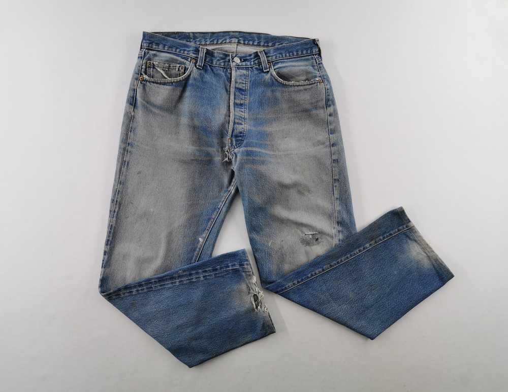 Levi's Distressed Levis Lot 501 Rindem Made In US… - image 4