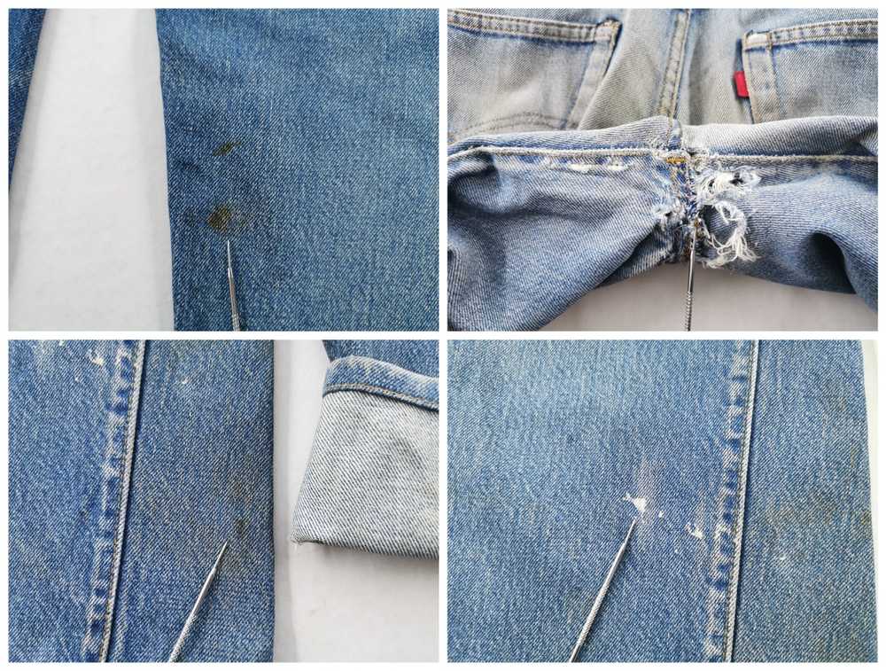 Levi's Distressed Levis Lot 501 Rindem Made In US… - image 6