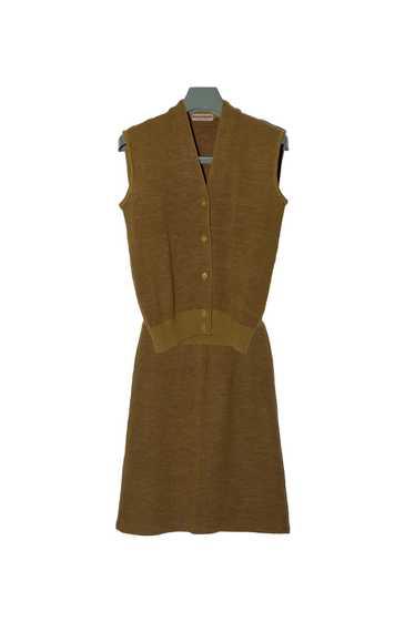 Issey Miyake All Style Co Mustard Skirt Vest Set