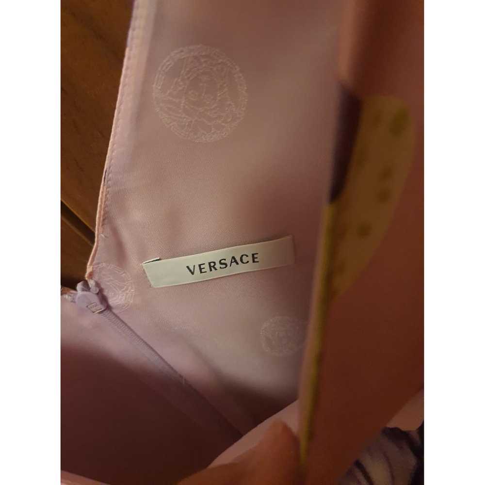 Versace Silk mid-length dress - image 3