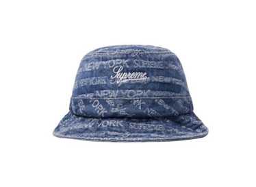 Supreme 20AW デニムバケットハットS/M 正規品 Supreme バケットハット 帽子 デニム ブルー 水色