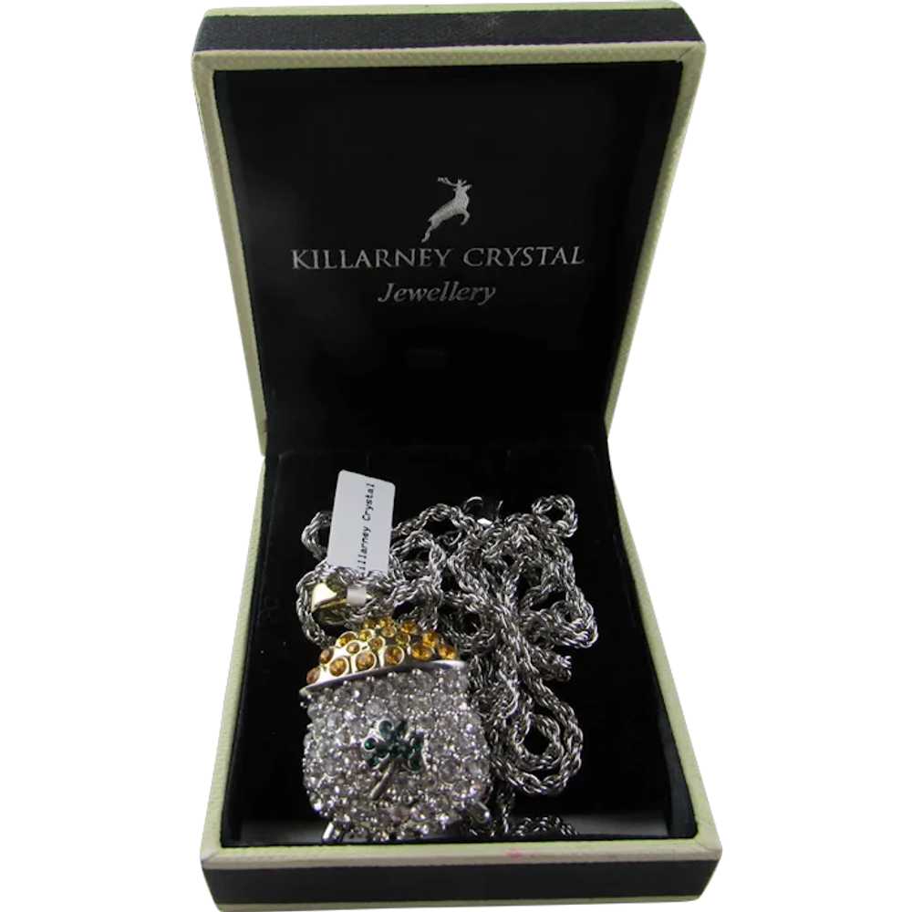 Killarney Crystal Jewelry "Pot Of Gold" Covered i… - image 1