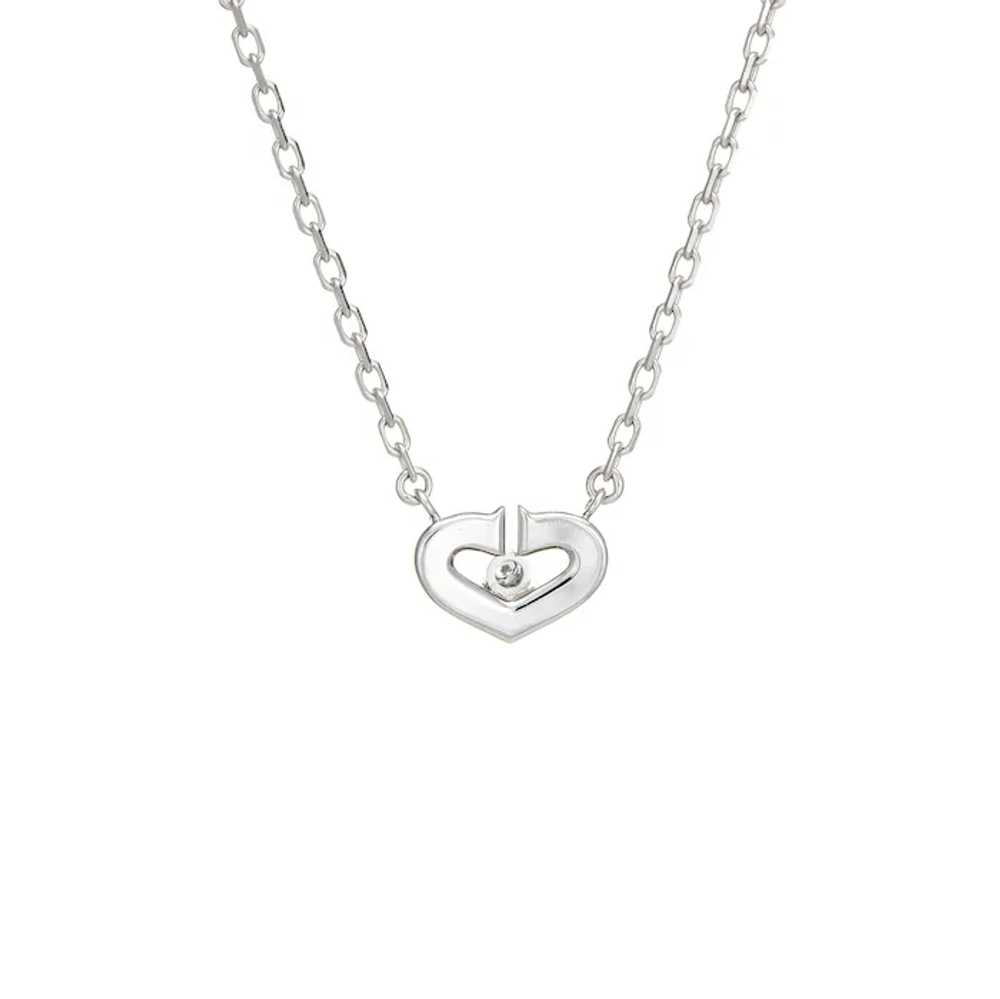 C de Cartier Diamond Necklace Estate 18 Karat Whi… - image 2