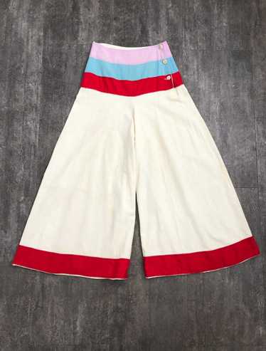 1930s beach pajama pants . 30s sportswear pants . 