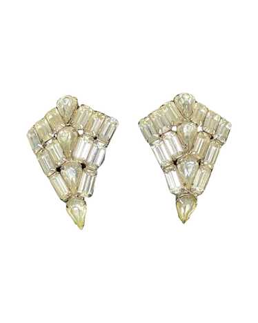 Glam Rhinestone Earrings c. 1920’s