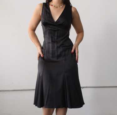 2000s Black Silk Dress - image 1