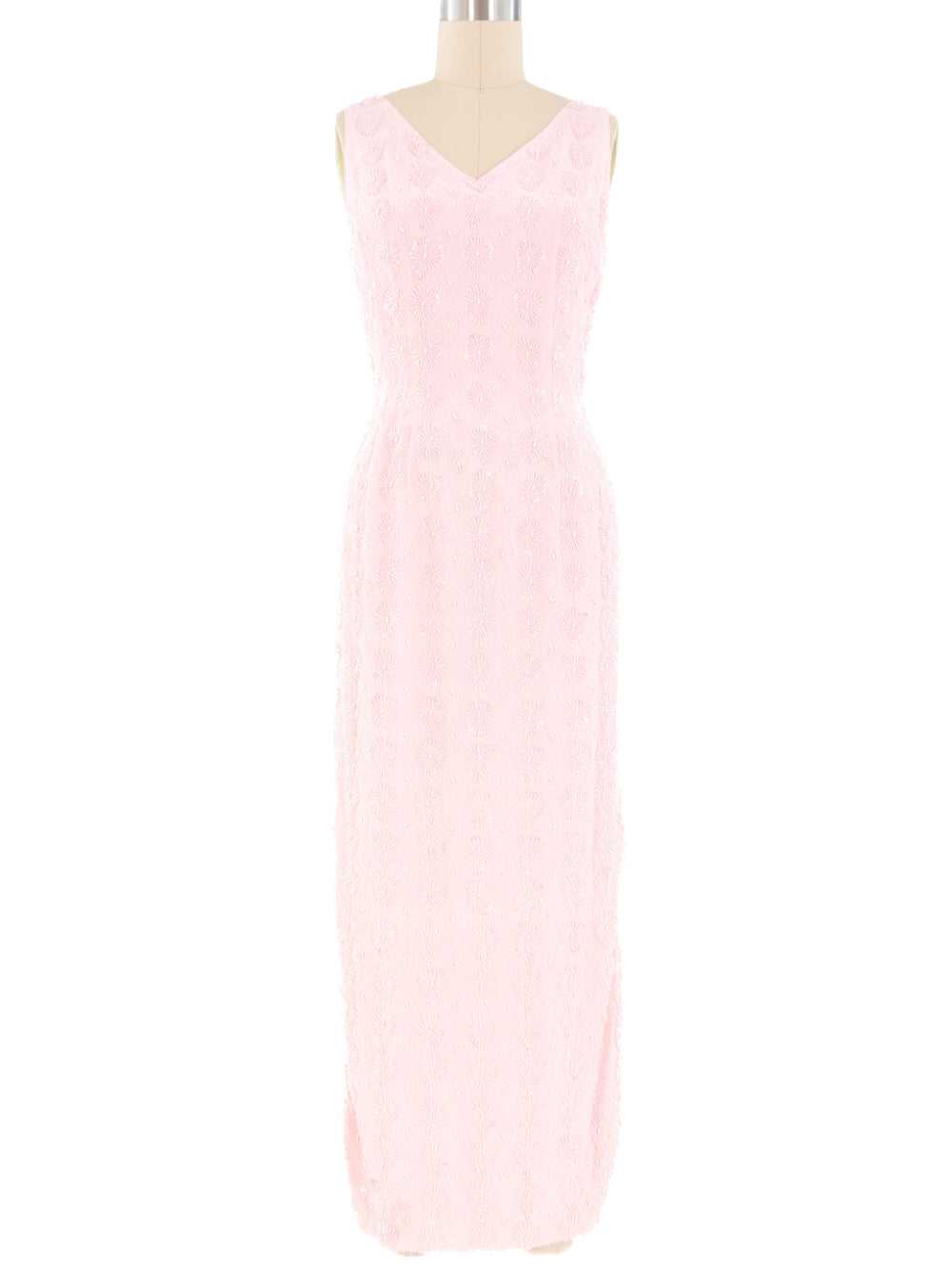 1960s Baby Pink Beaded Gown - Gem