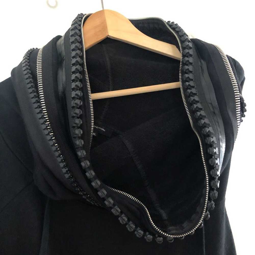 Unconditional Unconditional Black Zipper Cowl Nec… - image 1