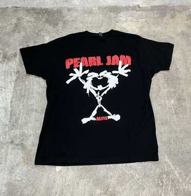 Band Tees × Vintage Vintage Pearl Jam Alive Doubl… - image 1