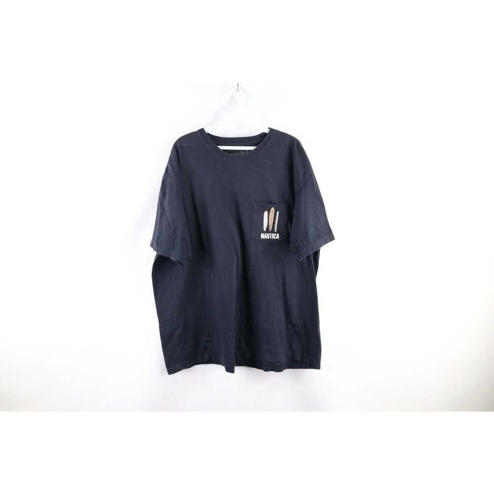 Nautica × Vintage Vintage Nautica Faded Spell Out… - image 1