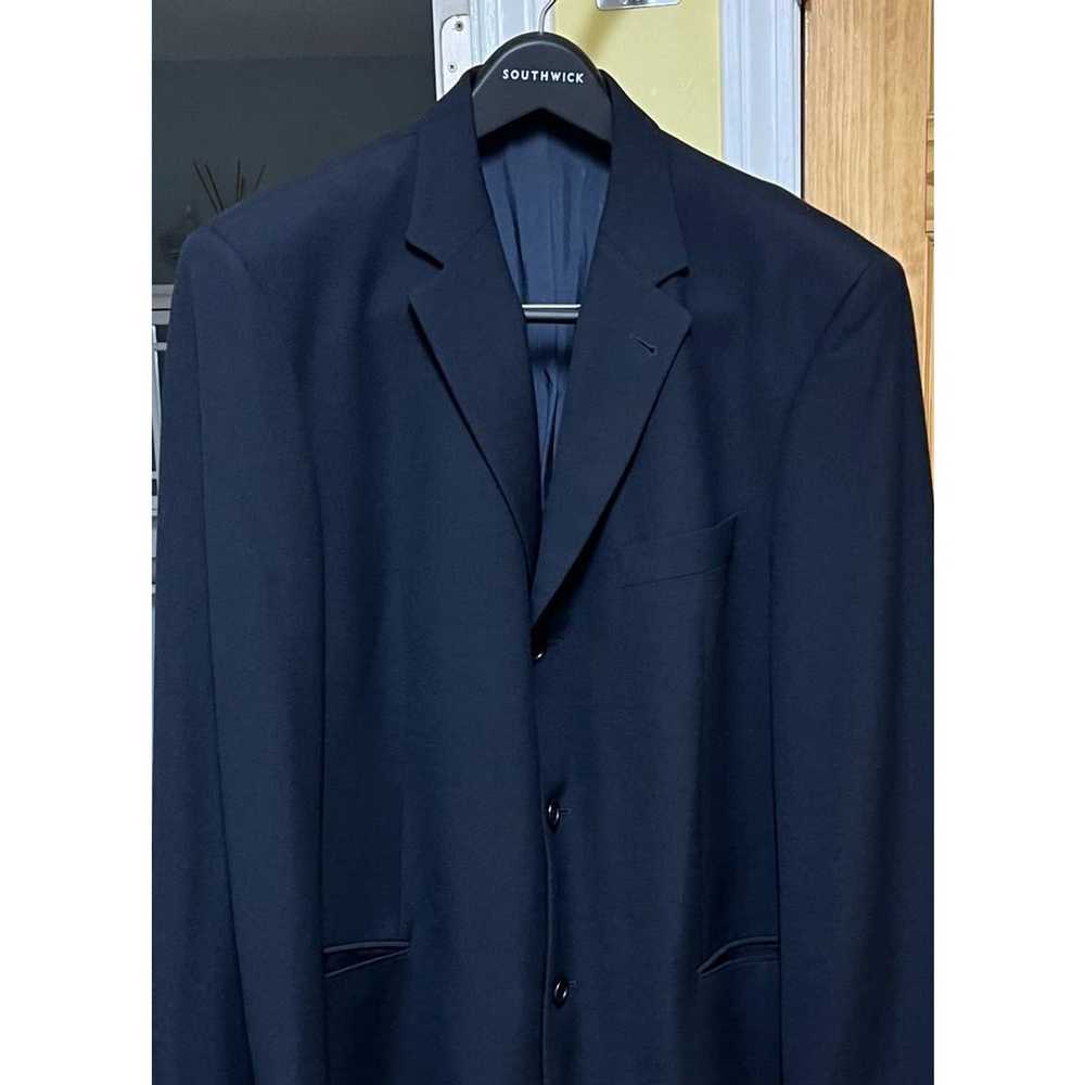 Hugo Boss Hugo Boss Virgin Wool Navy Suitcoat Jac… - image 8