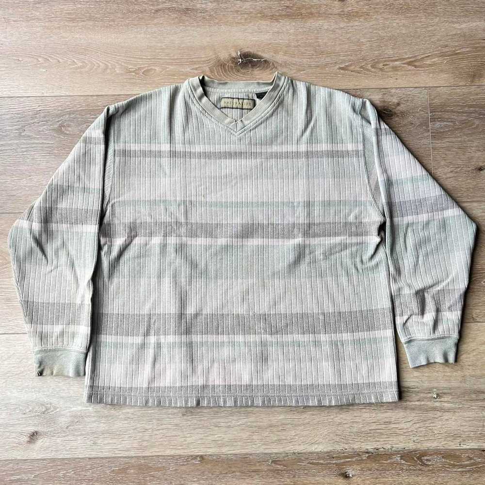 Naturalife Vintage 90s striped long sleeve shirt - image 1