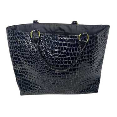 Other Estee Lauder Navy Blue Crocodile Print Hand… - image 1