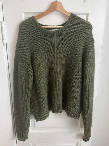 Vujade low gauge knit sweater moss green