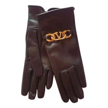 Leather gloves valentino - Gem