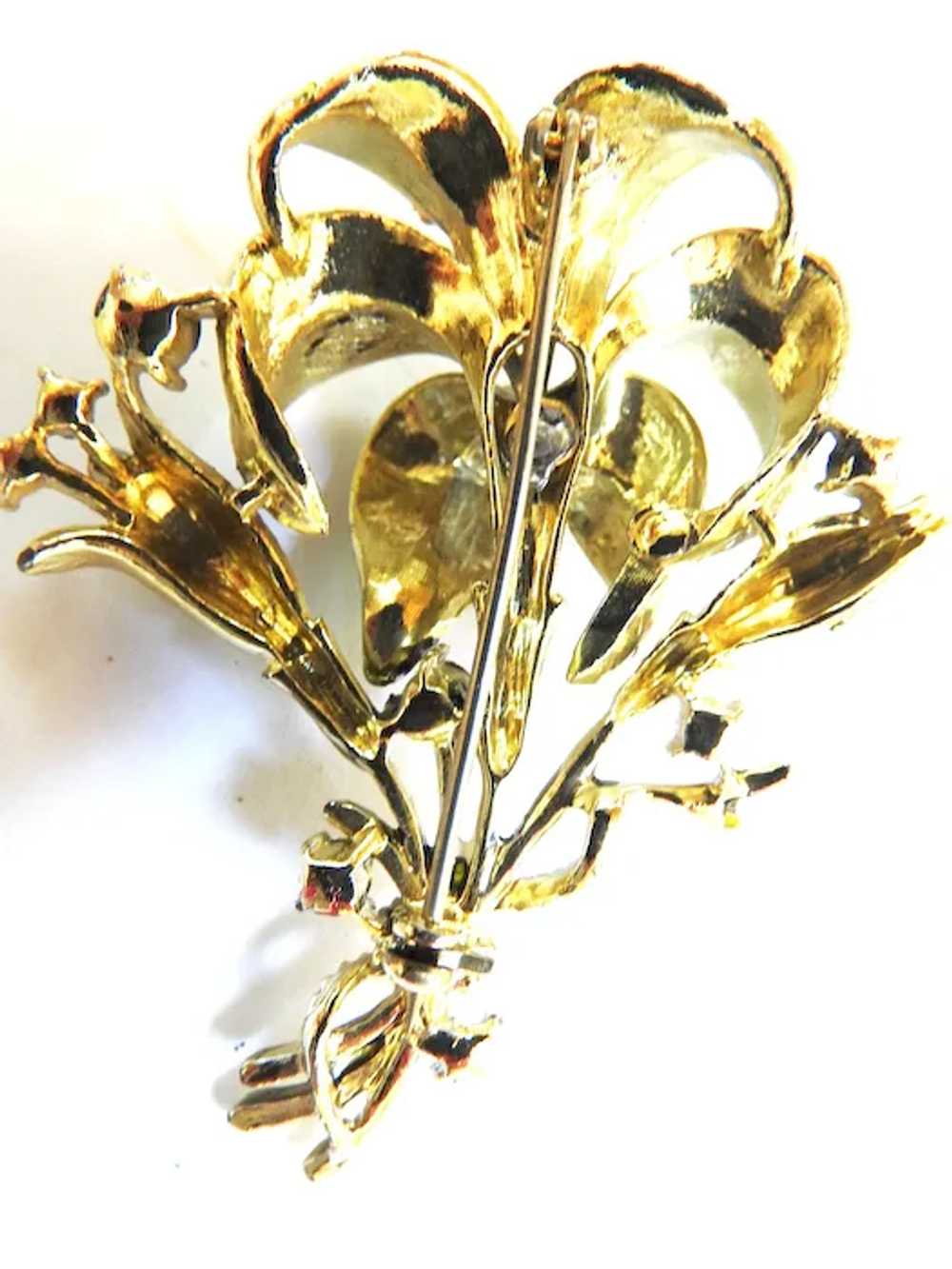 1940s Coro Tiger Lilly1 Brooch Gorgeous Must C Ve… - image 2