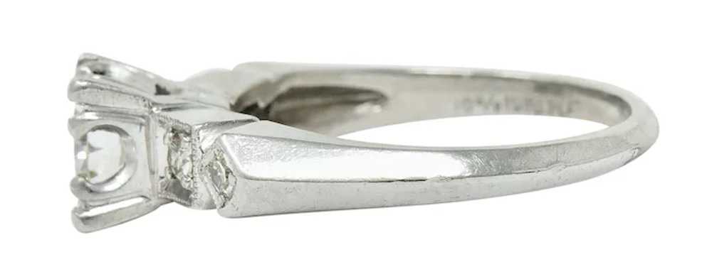 Art Deco 0.75 CTW Diamond Platinum Geometric Enga… - image 5
