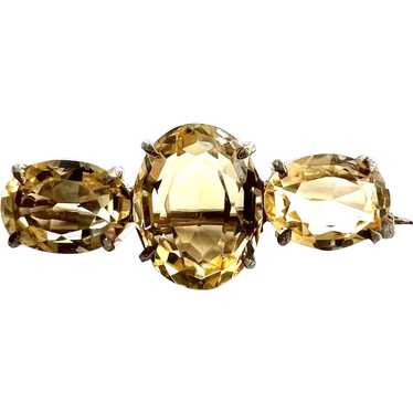 Sweden. Antique early 1900s. Solid Silver Citrine 