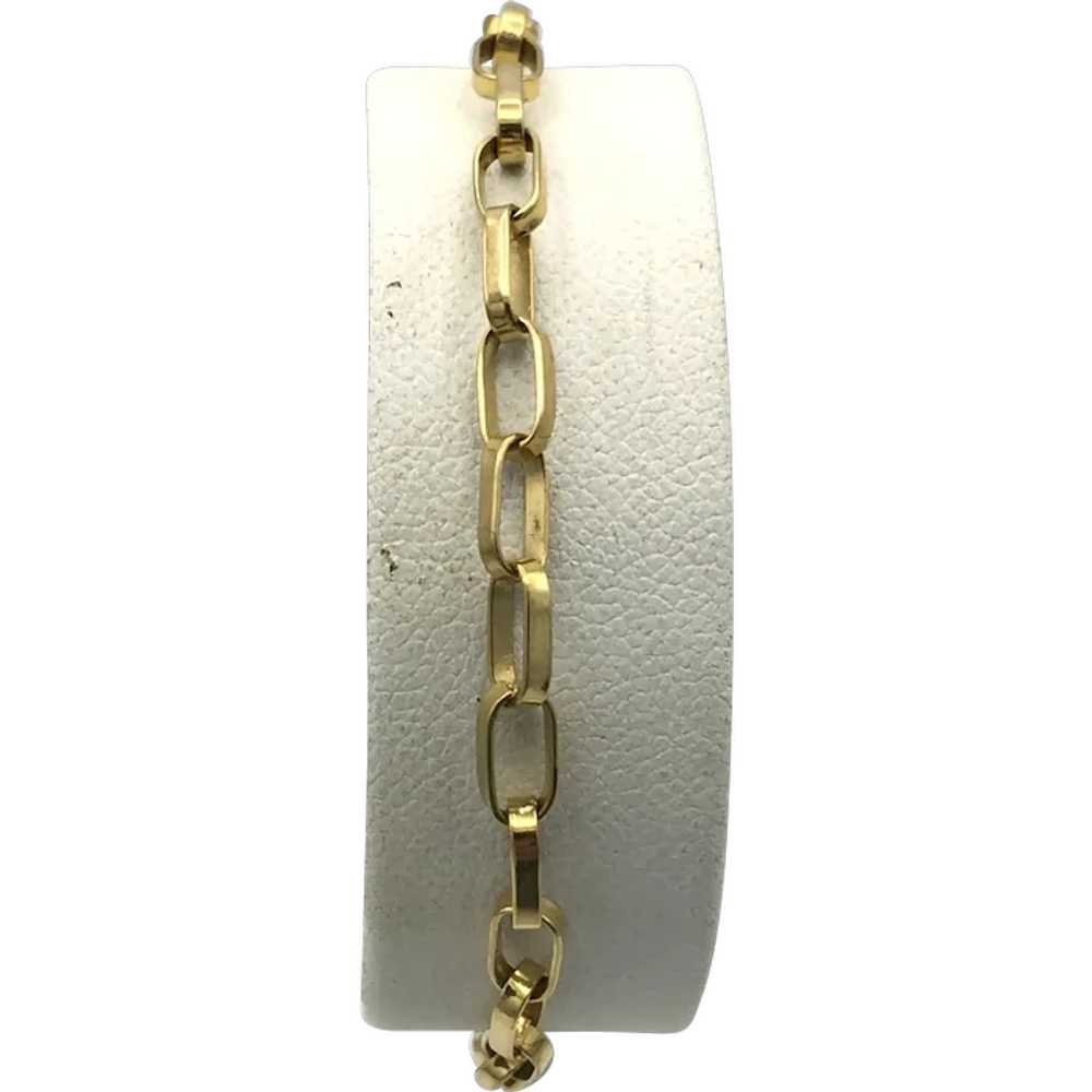 18K Open Link Bracelet - image 1