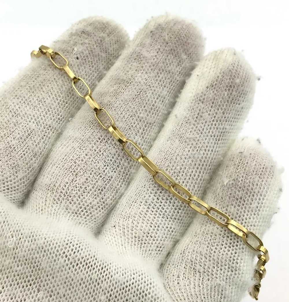 18K Open Link Bracelet - image 3