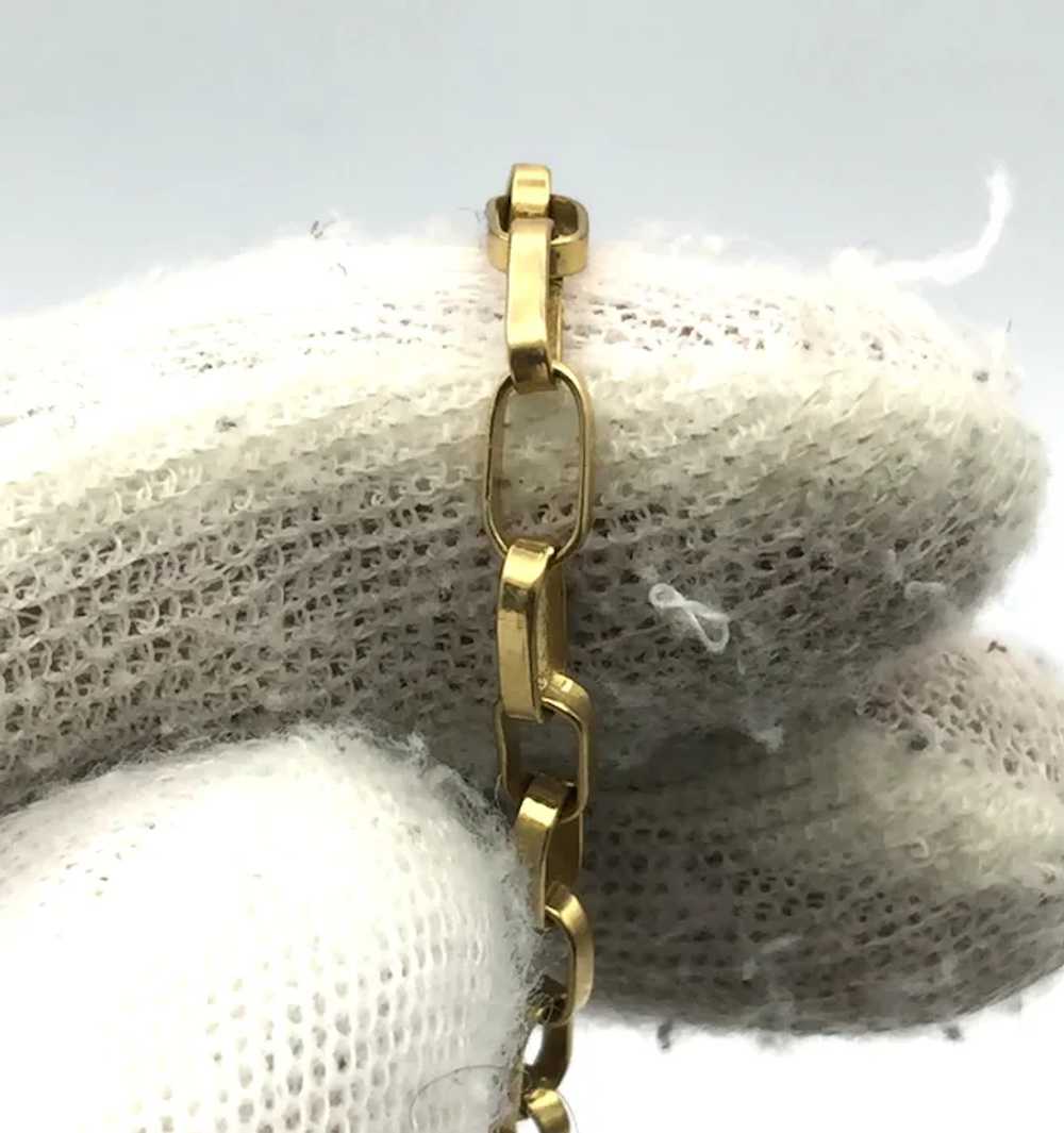 18K Open Link Bracelet - image 4