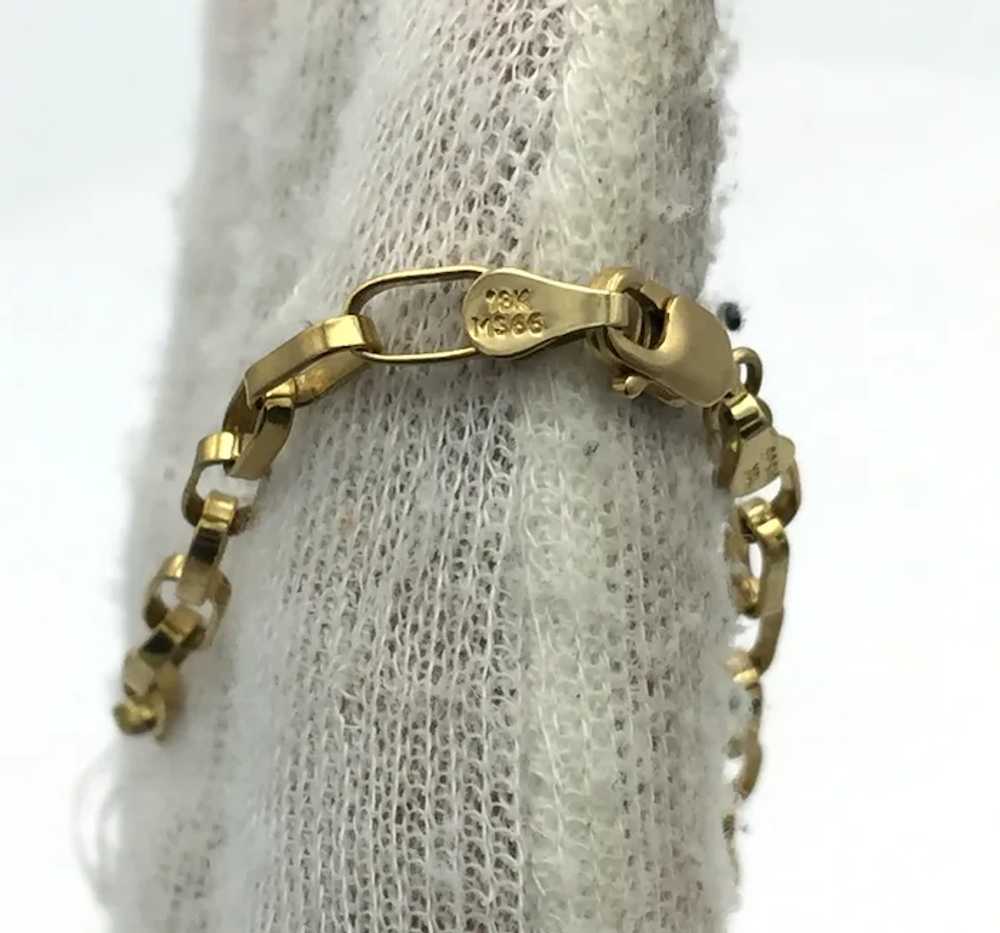 18K Open Link Bracelet - image 5