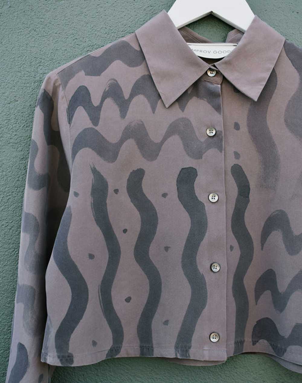 hand-painted vintage silk shirt 01 - image 7