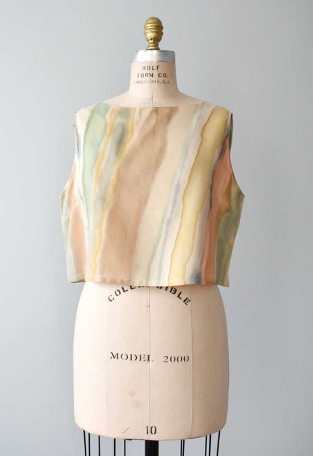 hand-painted vintage silk shirt 05 - image 3