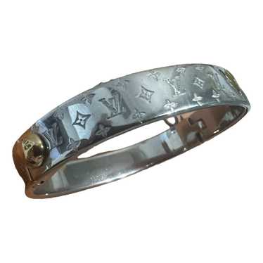 Louis Vuitton Monogram Silver Cuff  Rent Louis Vuitton jewelry for  $55/month