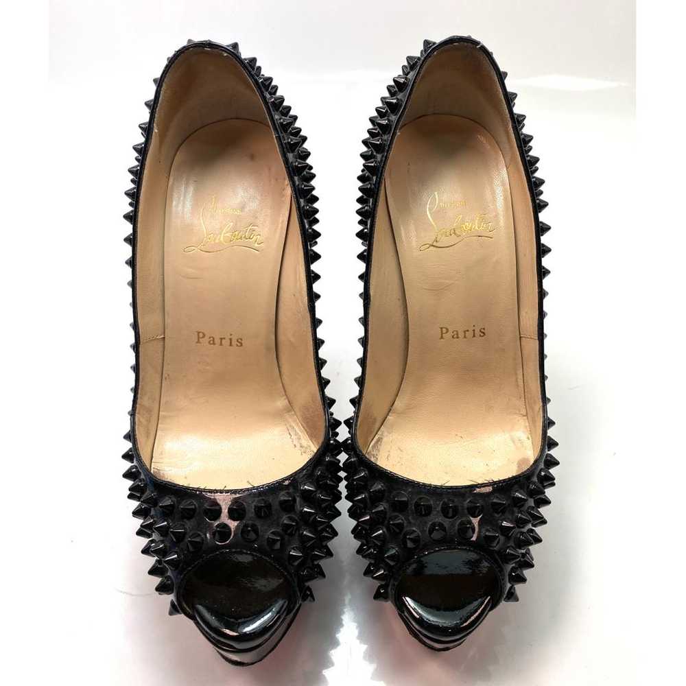 Christian Louboutin Lady Peep patent leather heels - image 2