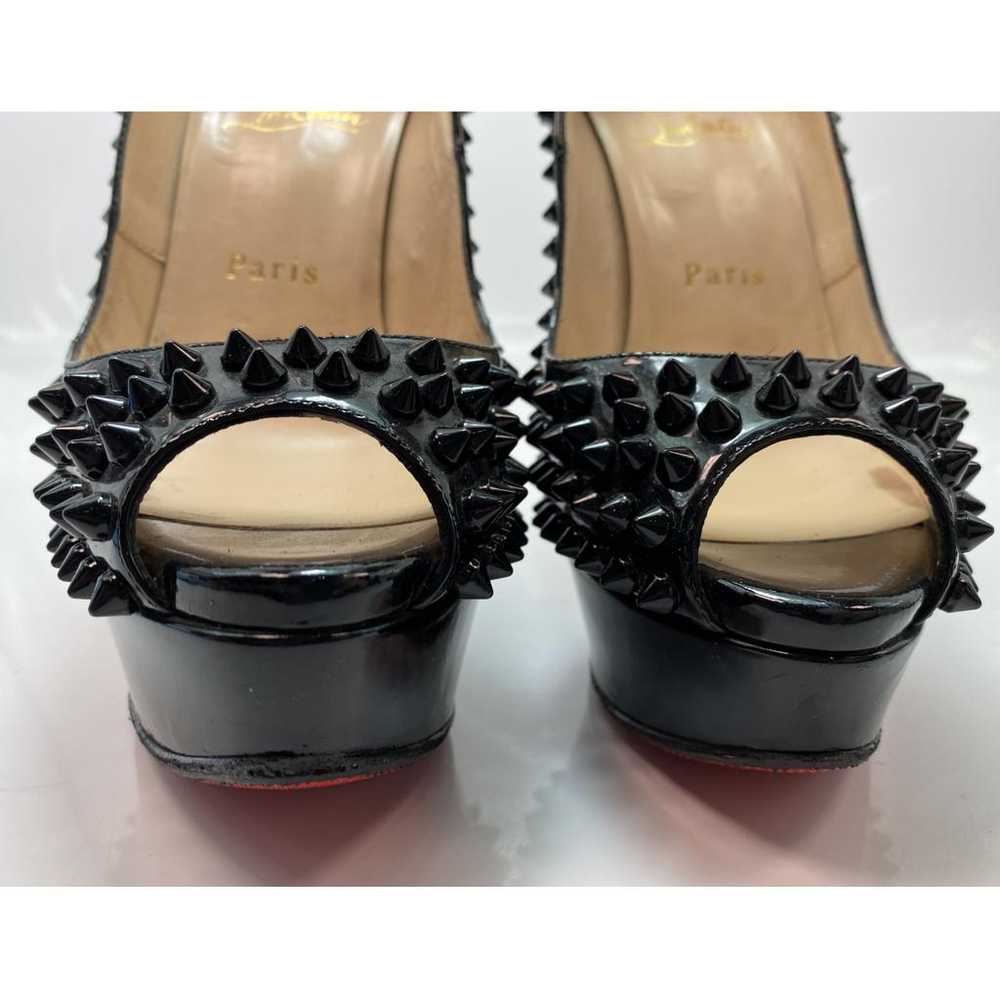 Christian Louboutin Lady Peep patent leather heels - image 5