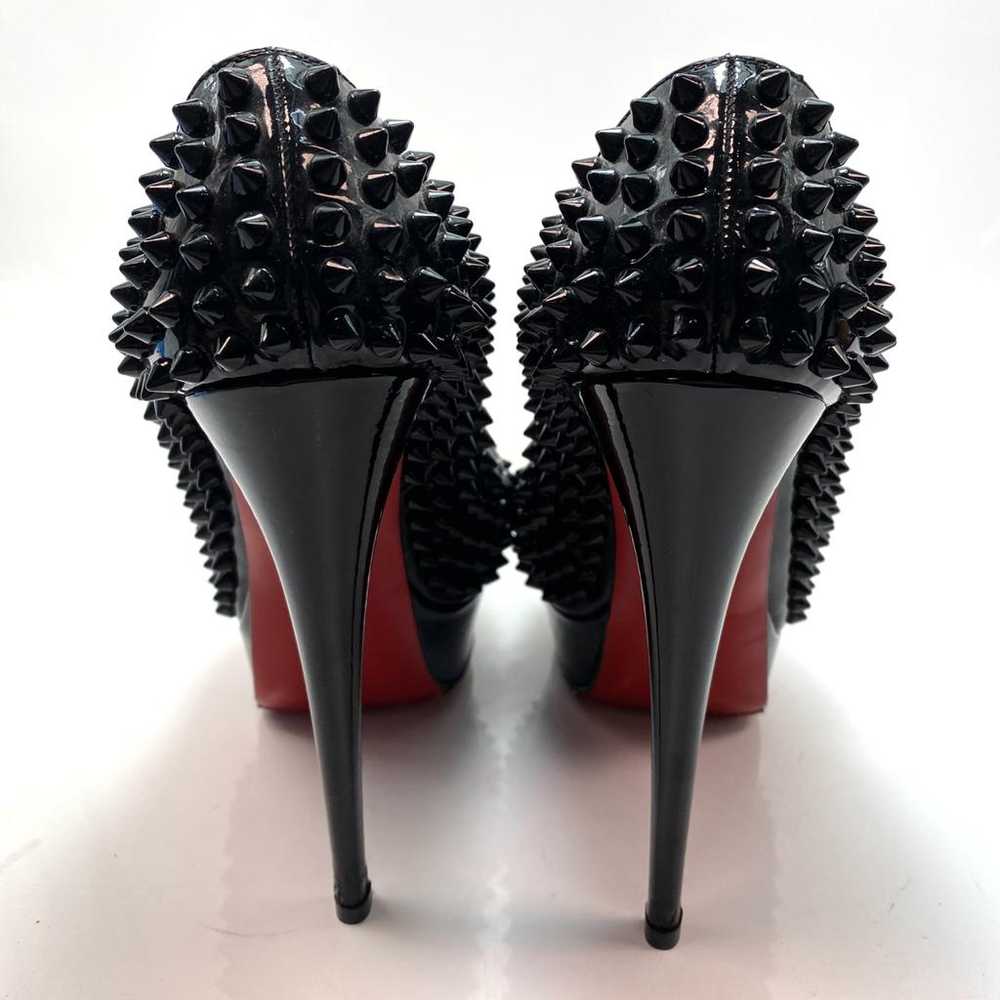 Christian Louboutin Lady Peep patent leather heels - image 6