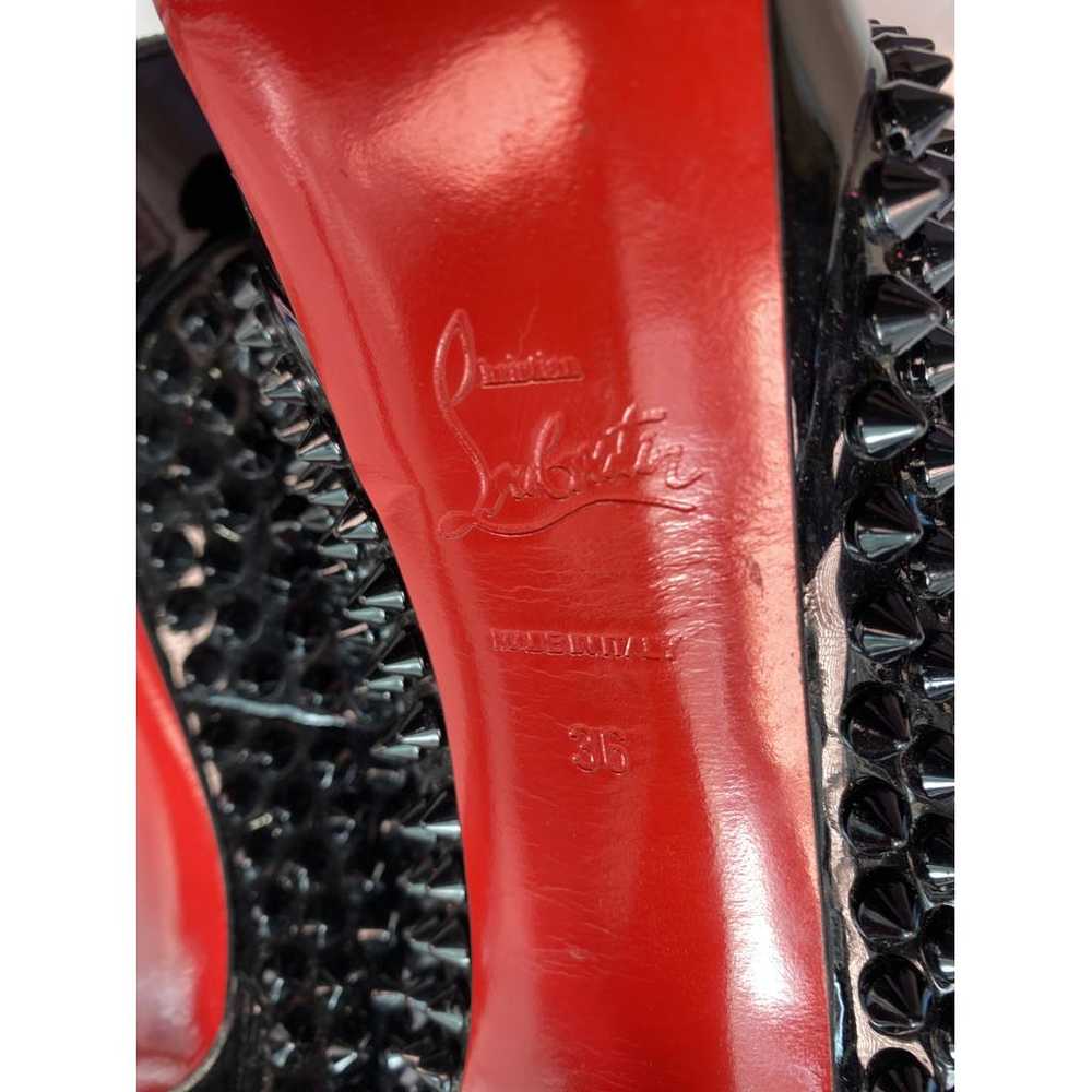 Christian Louboutin Lady Peep patent leather heels - image 9