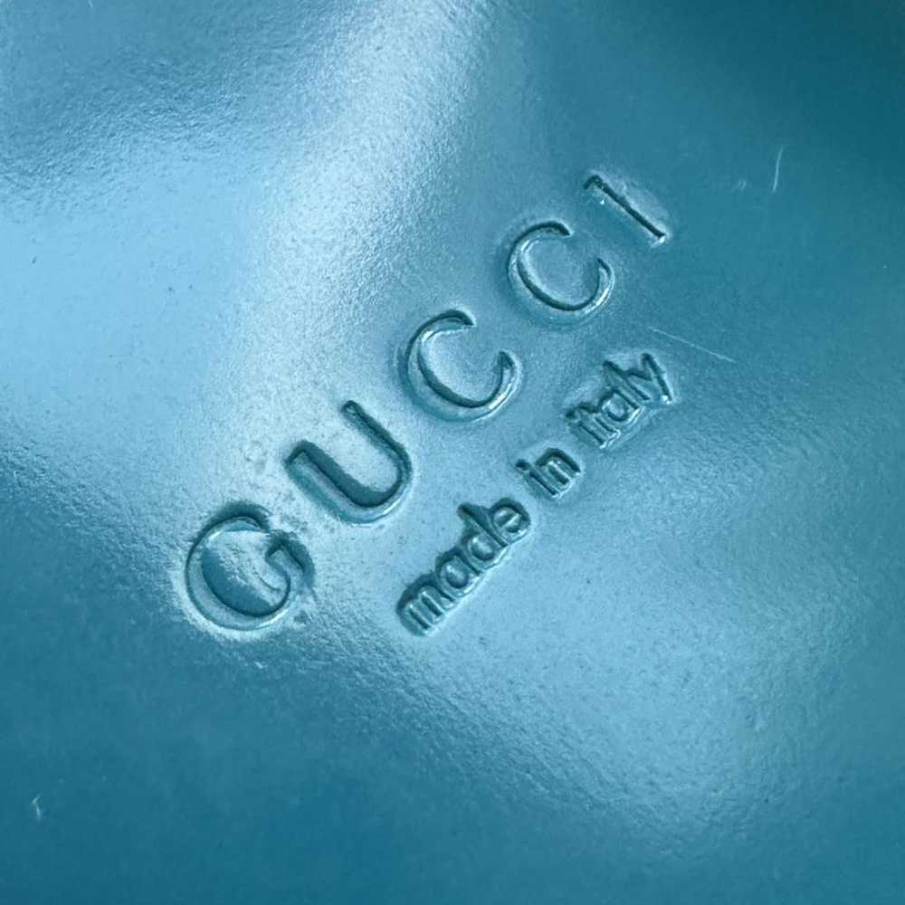 Gucci Double G leather flip flops - image 2