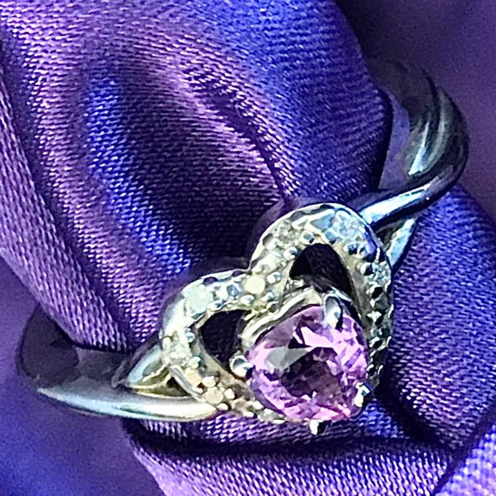 Cecilia - 14 Kt White Gold Amethyst - image 2