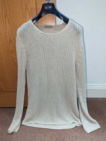 Cos COS Sheer Knitted Cream/Beige Jumper/Sweatshir