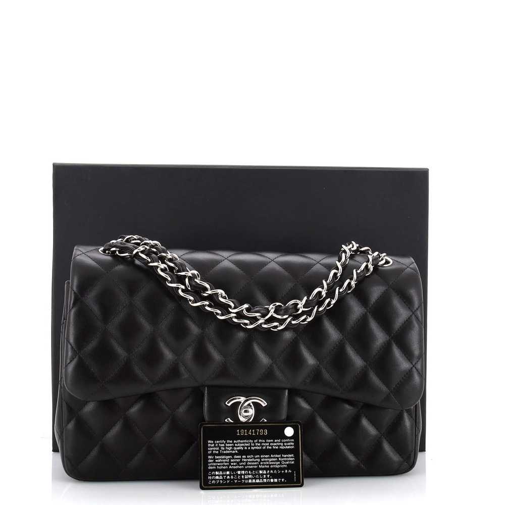 CHANEL Classic Double Flap Bag Quilted Lambskin J… - image 2