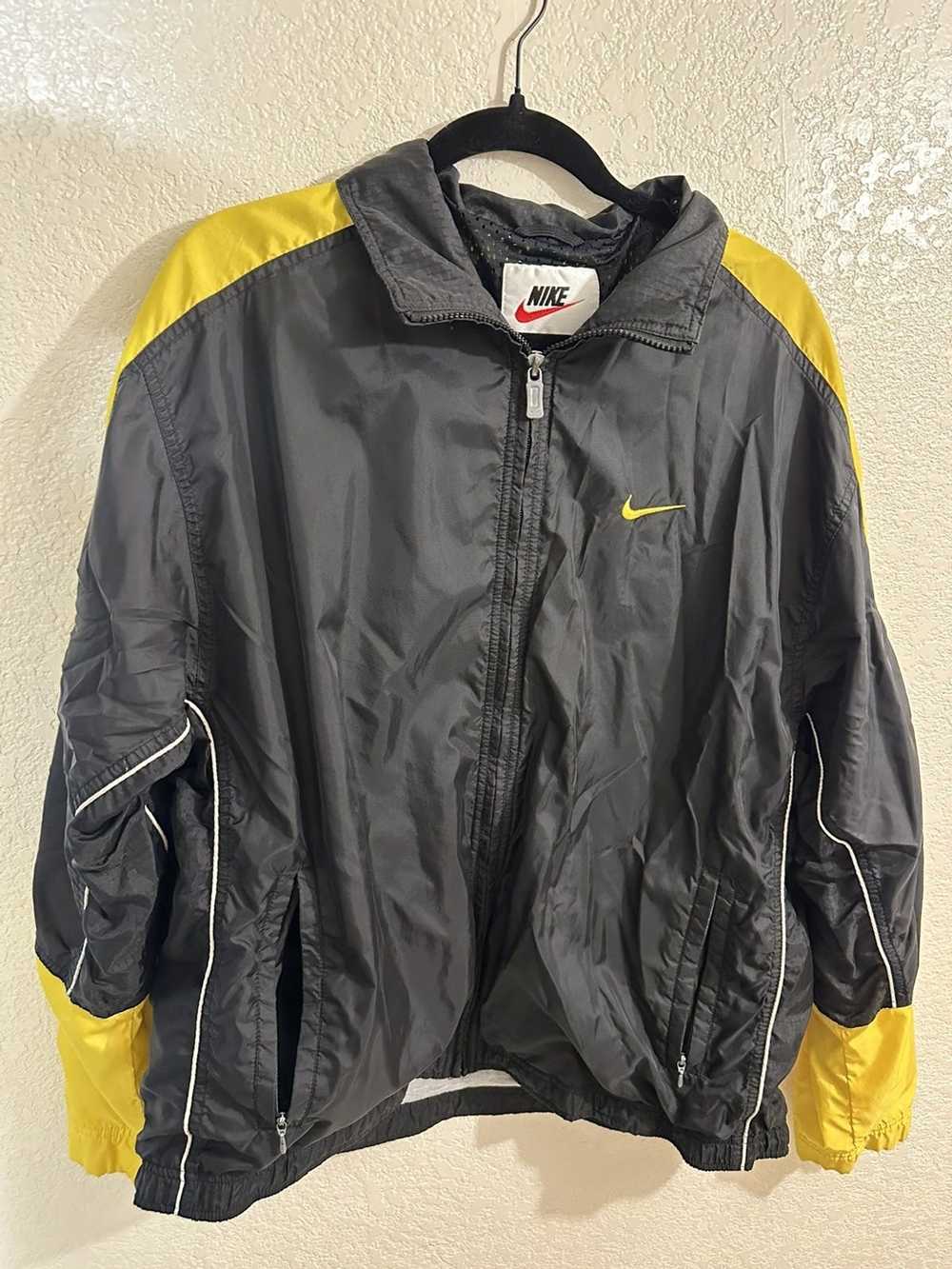 Nike Black & yellow Vintage Nike Jacket - image 1