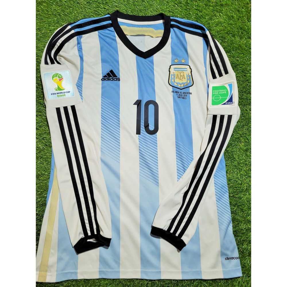 ARGENTINA HOME ORIGINAL JERSEY 2014 WORLD CUP M SIZE MEN LIONEL MESSI  G74569