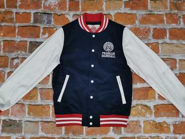 FRANKLIN MARSHALL バースティジャケット Franklin and Marshall Varsity College Jacket Orange White