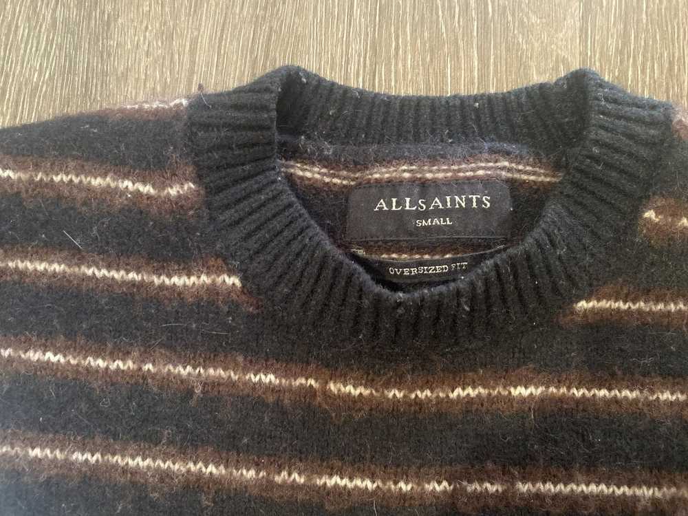 Allsaints Allsaints Black Striped Sweater - image 3