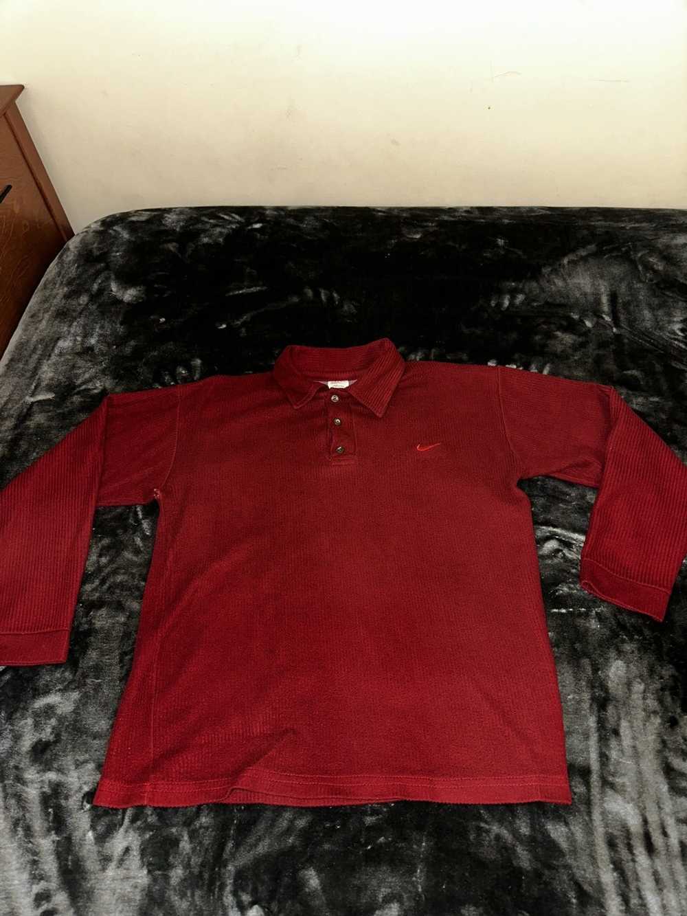 Nike Nike long sleeve with polo style collar - image 1