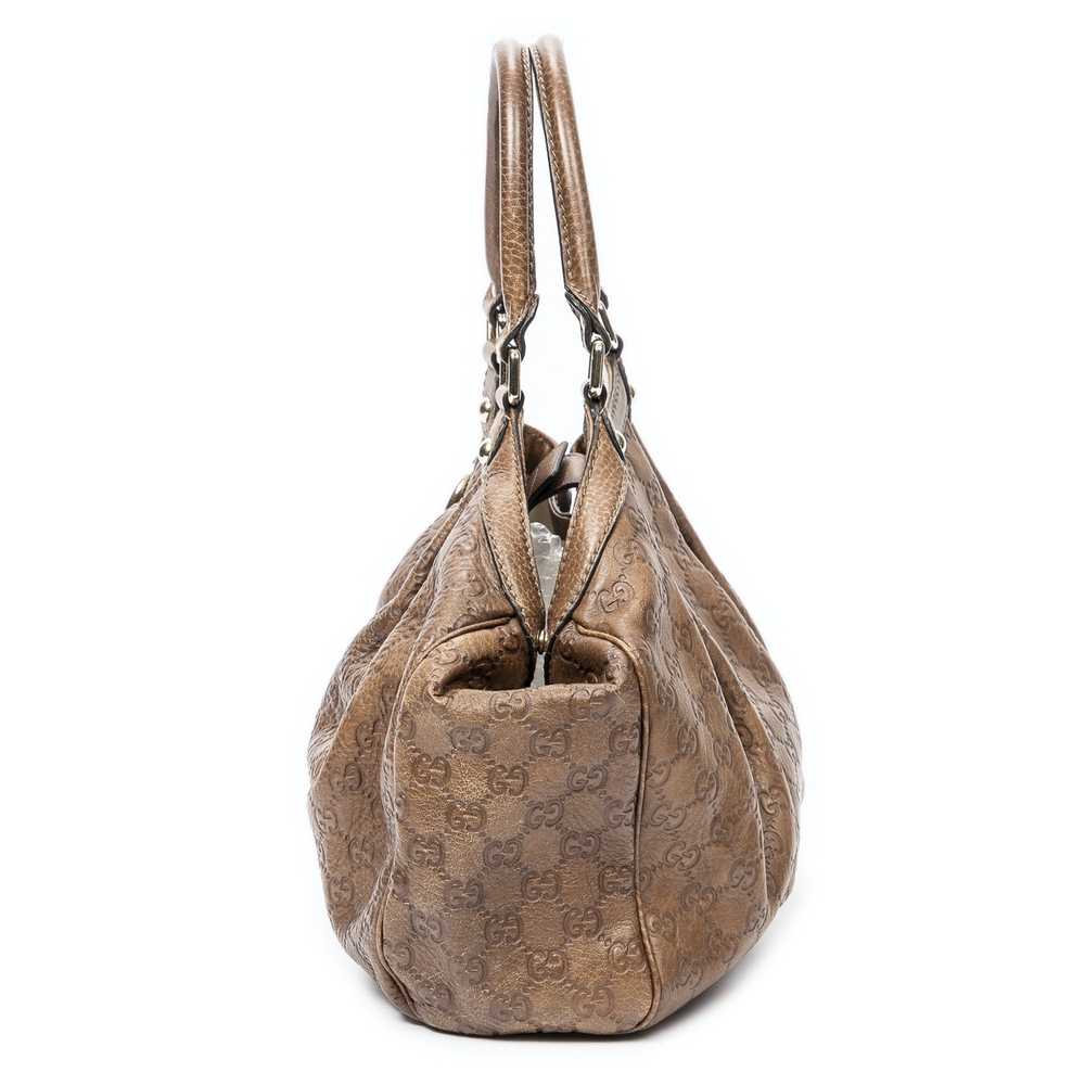 Gucci Small Sukey in Brown Gucissima Leather - image 3