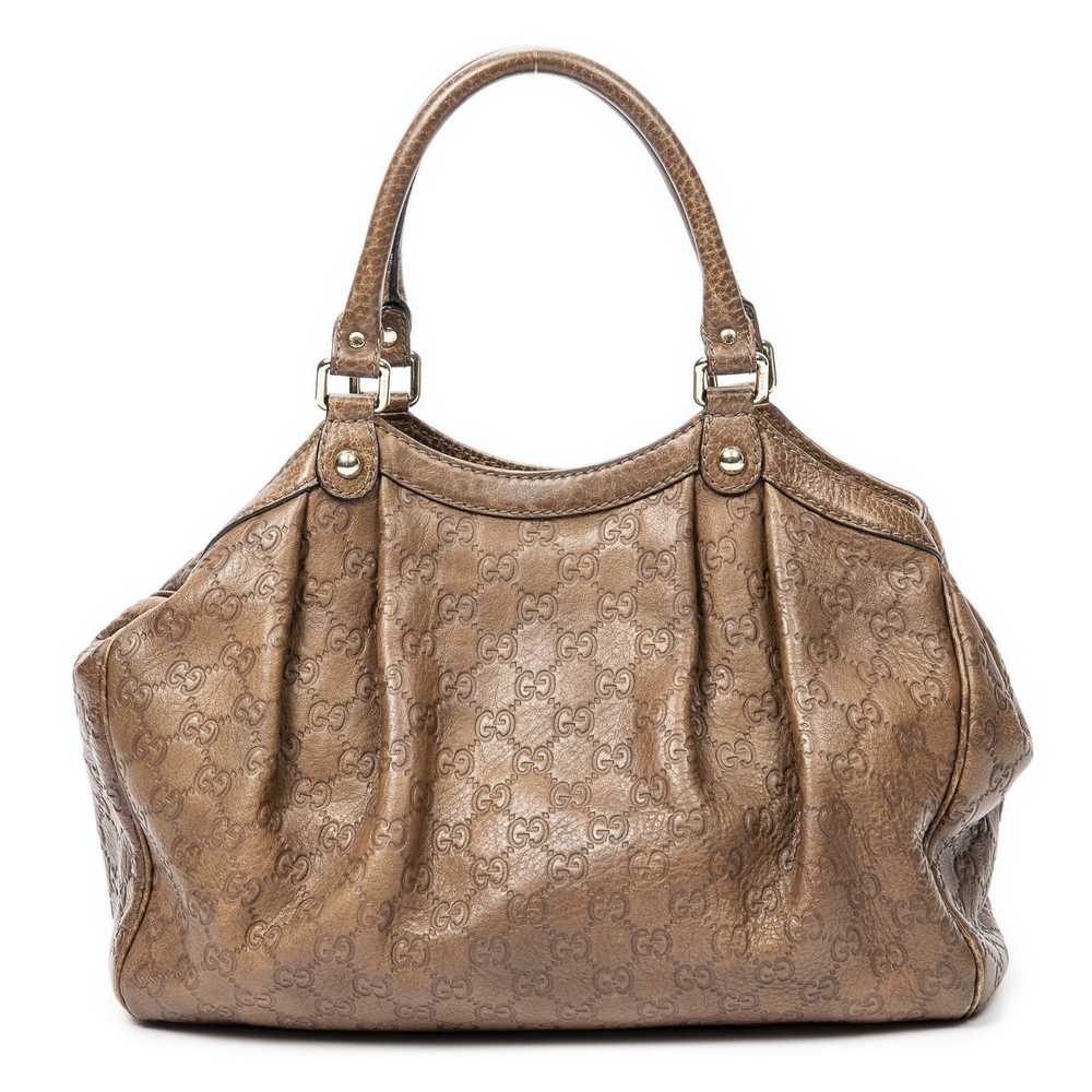 Gucci Small Sukey in Brown Gucissima Leather - image 5