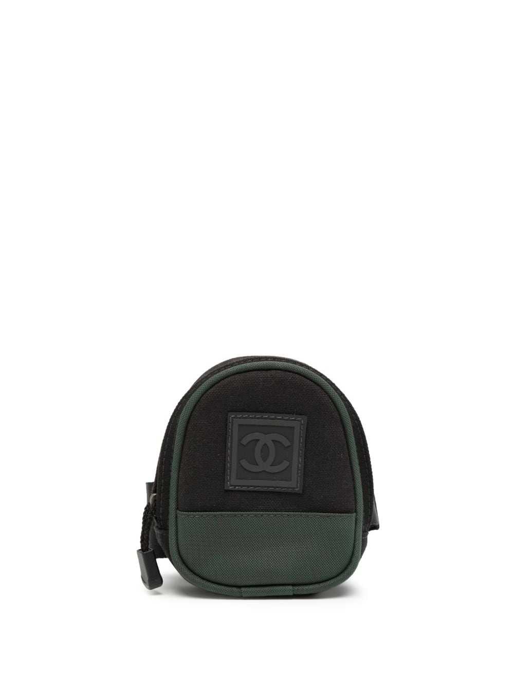 CHANEL Pre-Owned 2003 Sports line leg pouch - Bla… - image 1