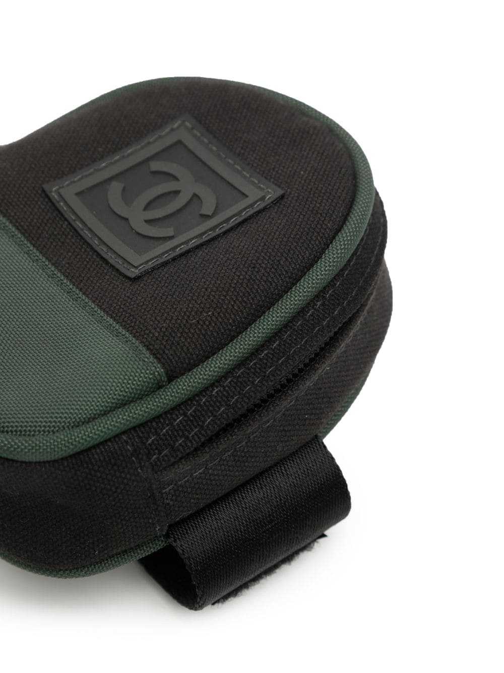 CHANEL Pre-Owned 2003 Sports line leg pouch - Bla… - image 3